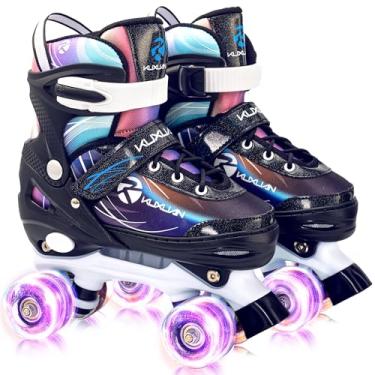 Imagem de Patins femininos para mulheres, patins femininos adultos para mulheres com rodas iluminadas