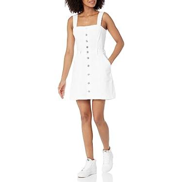 Imagem de PAIGE Vestido jeans feminino Maddy, Branco nítido, 13
