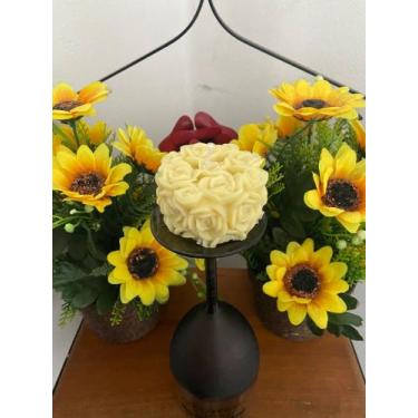 Imagem de Vela Decorativa Flor - Nani Velas Aromáticas