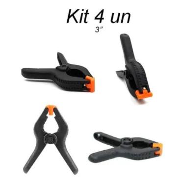 Imagem de Kit 4 grampos de 3 polegadas - Importação direta 