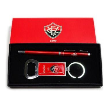 Imagem de Kit Caneta Touchscreen + Chaveiro Abridor - Vitória - Mileno