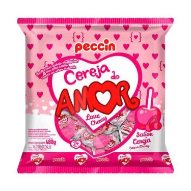 Imagem de Pirulito Cereja do Amor 480Gr c/24 unid - Peccin