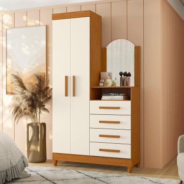 Imagem de Cômoda Palumoveis New Capri com 2 Portas e 4 Gavetas – 103cm de Largura