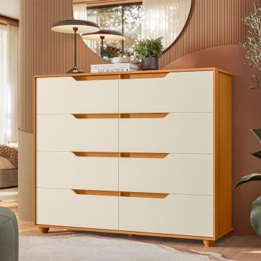 Imagem de Cômoda Palumoveis Doble com 8 Gavetas – 136cm de largura