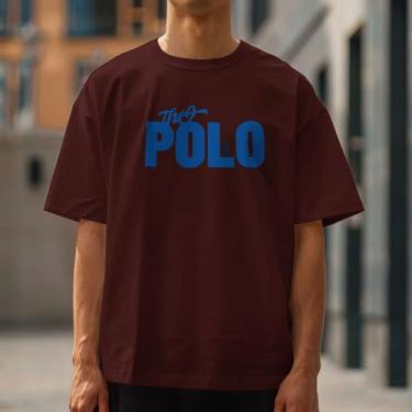 Imagem de Camiseta Masculina Polo Blu Estampada em Algodão do P ao G1, Bordô, P,