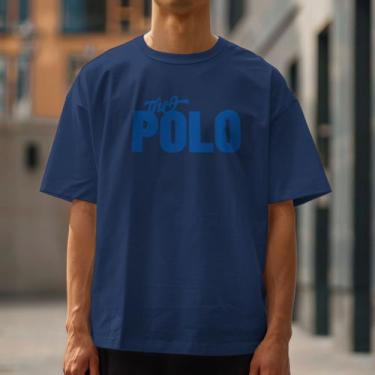 Imagem de Camiseta Masculina Polo Blu Estampada em Algodão do P ao G1, Azul, Mar
