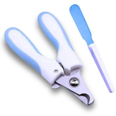 Imagem de Alicate Cortador De Unha Para Pets Com Lixa Azul 16 x 5 cm - Loja Expa