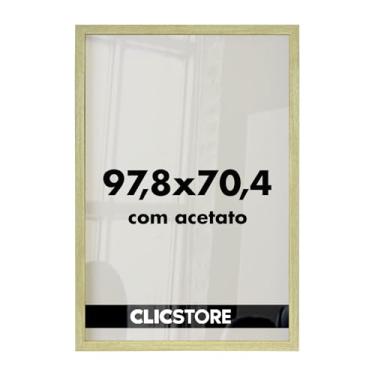 Imagem de Moldura para Quebra Cabeça Grow Puzzle 2000 peças 70,4x97,8 cm c/Acetato Decoração Interiores Parede Sala Escritório (Carvalho)