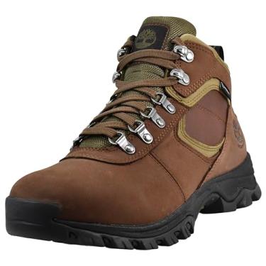 Imagem de Timberland Mt. Maddsen masculina de couro impermeável antifadiga para trilhas, Nobuck marrom escuro, 39