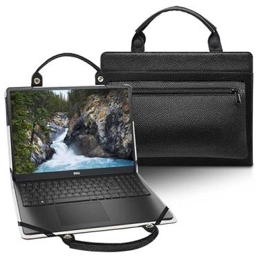 Imagem de Capa para laptop para Dell Inspiron 14 7405 2 em 1 com bolsa portátil com alça de bolsa, preta