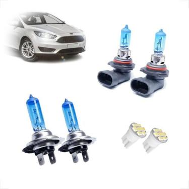 Imagem de Kit de Lâmpadas Halógena Super Branca H7 H11 Farol Baixo e Milha Focus