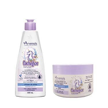 Imagem de Kit Arvensis Cachinhos Naturais Ativador de Cachos Crespos e Crespíssimos 300ml + Geléia Fixação Forte - 250g