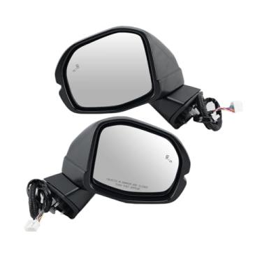 Imagem de Conjunto de espelho retrovisor lateral de 9 fios, espelho retrovisor dobrável automático de ponto cego preto, acessórios para carro, compatível com Honda CRV 2023-2025(1 pair)