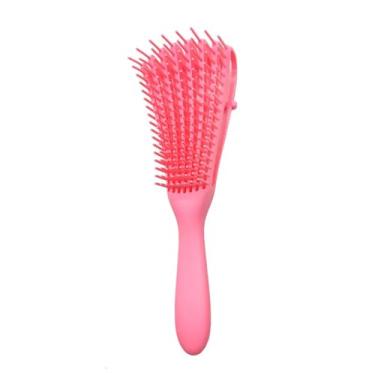 Imagem de 1pc escova de cabelo desembaraçante escova couro cabeludo massagem pente de cabelo feminino desembaraçador escova de cabelo para estilo cacheado cabeleireiro salão de beleza ferramenta de cuidados (ro