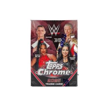 Imagem de 2025 Topps Chrome WWE Wrestling 7-Pack Blaster Trading Card Box