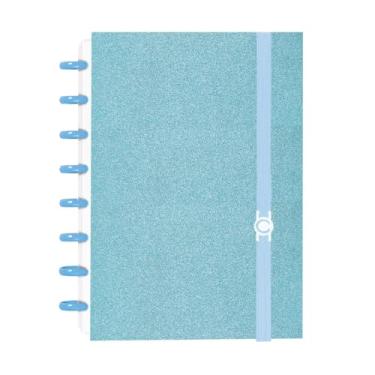 Imagem de Caderno Criativo Glitter Azul A4/A5 Disco Inteligente (Médio A5)