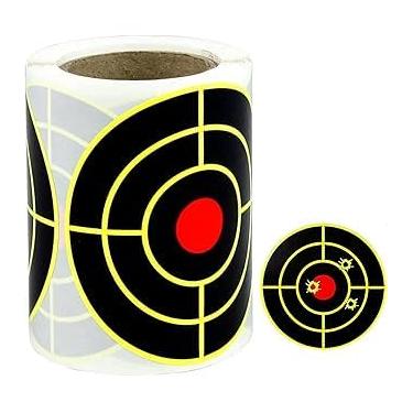 Imagem de Alvos Adesivo Reativo Mira Tiro Esportivo Treino Caça 100 Unidades