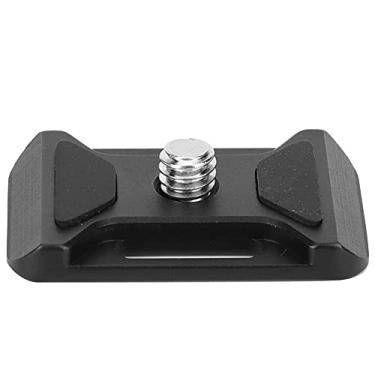 Imagem de Placa de Liberação Rápida de Liga de Alumínio Com Parafuso Universal de 1/4 de Polegada para Câmera Esportiva SLR, Sem espelho. Montagem de Sapata, Orifício para Cordão