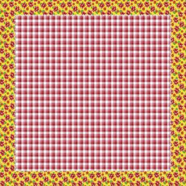 Imagem de Kit 10 Unid Toalha De Mesa Festa Junina Chita Amarelo Flores