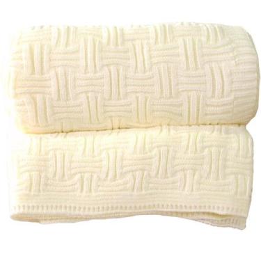 Imagem de Peseira Tricot Decorativa Premium 60x230 - Tessi, Branco