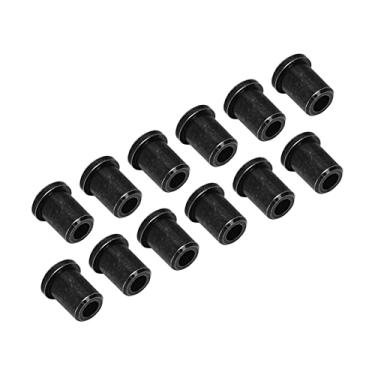 Imagem de Acouto 12pcs Premium Metal Guitar Ferrules para Guitarra Elétrica - Buchas de Cordas Com Acabamento Brilhante e Ressonância Aprimorada (Preto)