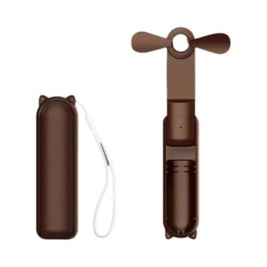 Imagem de Mini Ventilador Portátil USB Recarregável De 2000mAh, Silencioso, Dobr