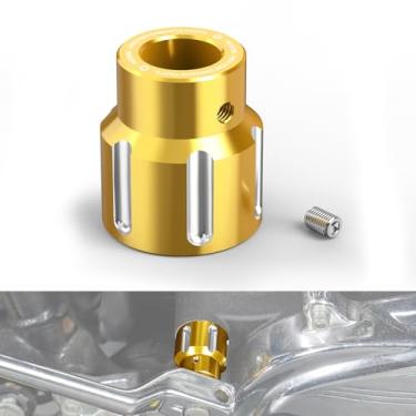 Imagem de NICECNC Gold Shift Lever Spacer Shifter Shifter Eliminator compatível com Harley Road King FLHR 2017-2022, Street Glide Special FLHXS 2017-2023, substituição para 33600091, consulte o ajuste