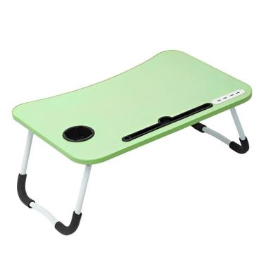 Imagem de Mesa Notebook Dobrável Completa Com Ventilador, Luminária Usb E Suporte Ideal Para Cama, Sofá, Praia E Home Office Bande