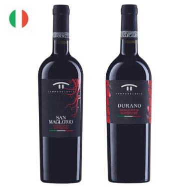 Imagem de Kit com 2 Vinhos Italianos Tinto Seco San Maglorio e Durano Campodelso