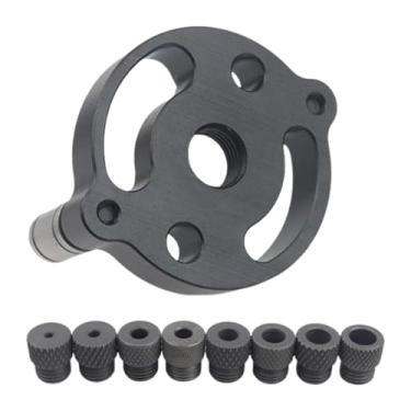 Imagem de Whtkoph Gabarito para Furos de Bolso para Marcenaria, Ferramentas de Carpintaria, Instalação Conveniente, Gabarito de Cavilha Vertical para Guia de Perfuração, Preto, Tamanho real