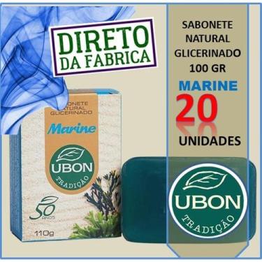 Imagem de Kit 20 Sabonetes Glicerinado Ubon Marine Natural 100g Glicerina Umecta