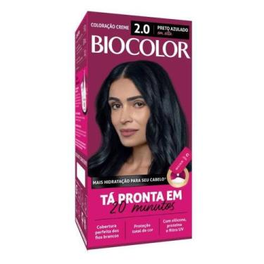 Imagem de Tinta de Cabelo Biocolor Creme Mini Kit 2.0 Preto Azulado Incrível