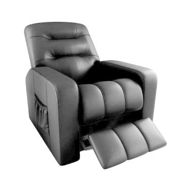 Imagem de Poltrona Do Papai Reclinavel Para Descanço Azera Matrix Sintetico Preto