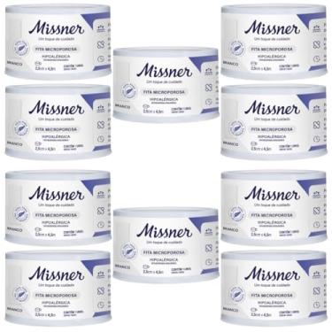 Imagem de Fita Micropore 25mm x 10m Hipoalergênica Branca - Kit com 10 Unidades