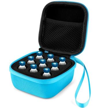 Imagem de Solaradgy Suporte de geladeira para frascos de insulina com 9 compartimentos, estojo de viagem de insulina serve para frascos padrão U-100 ml e acessórios para diabéticos, estojo de armazenamento de