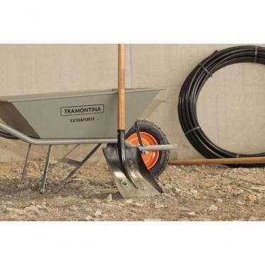 Imagem de Pá Quadrada Tramontina Em Aço Com Cabo De Madeira 120cm 464-30