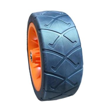 Imagem de ＡＷＨＡＯ Roda de Substituição para Carrinhos de Vagão Dobráveis, Ajuste Universal, Movimento Suave, Peças de Reparo, Acessórios Resistentes, Versátil, Giratóri, Laranja 19x7cm, Tamanho real