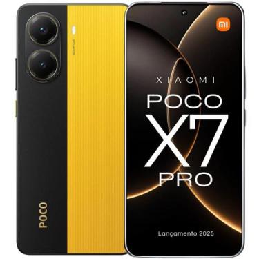 Imagem de Smartphone POCO X7 PRO 5G NFC tela Amoled 120 Hz 512GB  256GB Câmera 4