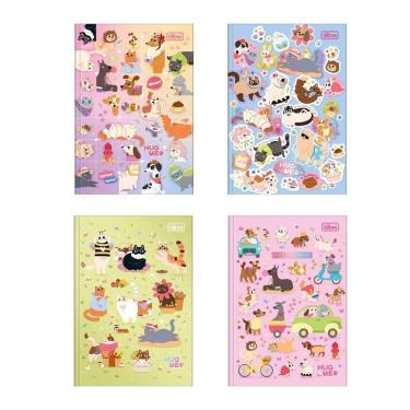 Imagem de Caderno brochura capa dura 1/4 80 folhas Hug Me Tilibra