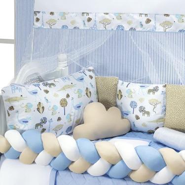 Imagem de Kit Jogo De Berço Leãozinho Estampado Kit Americano De Berço