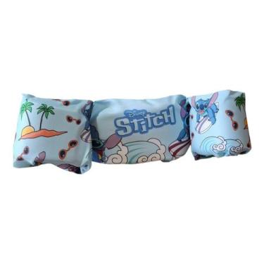 Imagem de Colete Boia Stitch 56cm 12-25kg Infantil Aprendizado Natação - ETITOYS