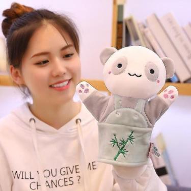 Imagem de Brinquedo de pelúcia Hand Puppet Animal Gloves Show Doll Cute Panda - 