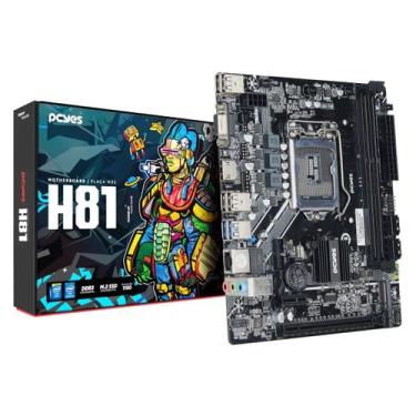 Imagem de Placa Mãe Pcyes H81 Lga 1150 2Xddr3 (Max 16Gb) M.2 Nvme 2Xusb 3.0, 4Xu