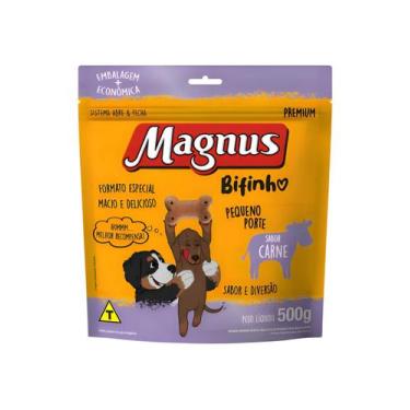 Imagem de Bifinho petisco mastigável cães magnus peq porte carne 500g