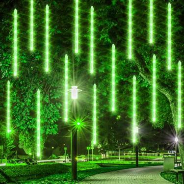 Imagem de Luzes de chuva de meteoros de Natal Dazzle Bright 30cm 288LED Green