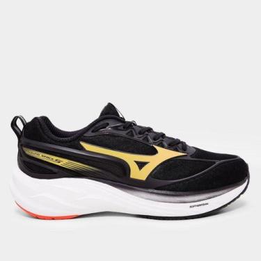 Imagem de Tênis Mizuno Space 5 Masculino, Preto, Rosa, 41