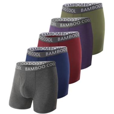 Imagem de Cuecas boxer BAMBOO COOL, roupa íntima masculina ultra confortável e m