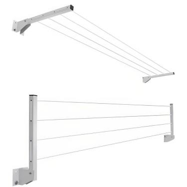 Imagem de Varal Dobrável De Aço Branco - 1100 - Numeral