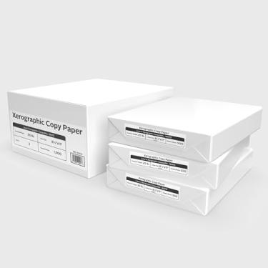 Imagem de Papel para impressora branco Boxx 8,5 x 11 | Papel de cópia de 9 kg | 92 brilhantes | 3 resmas