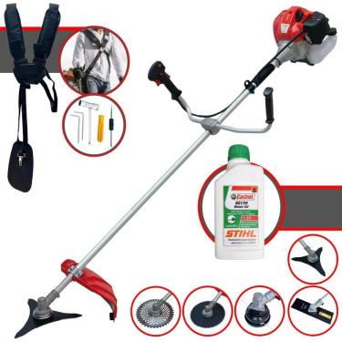 Imagem de Roçadeira Anmax Cg430p-tb 43cc 5 Em 1 + Óleo Stihl 2t